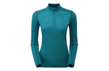 Image of Montane Fem Primino 140 Zip Neck, Zanskar Blue, UK8/US6/EUR34, FP1ZNZANA4