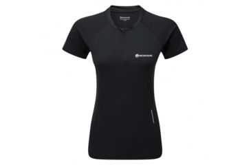 Image of Montane Fem Snap Zip T-Shirt, Black, UK10/US8/EUR36, FSNZTBLAB5