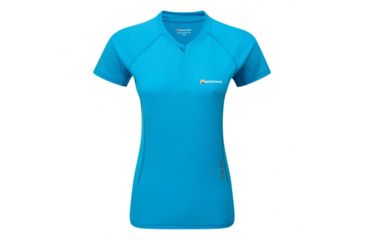 Image of Montane Fem Snap Zip T-Shirt, Cerulean Blue, UK8/US6/EUR34, FSNZTCERA5