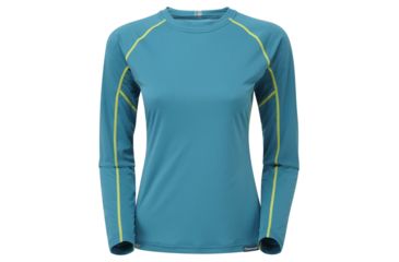 Image of Montane Fem Sonic Long Sleeve T, Zanskar Blue, UK10/US8/EUR36 FSLTSZANB3