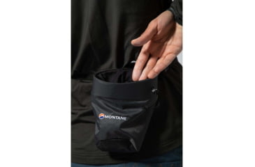 Image of Montane Finger Jam Chalk Bag, Charcoal, One Size, PFJCBCHAO09