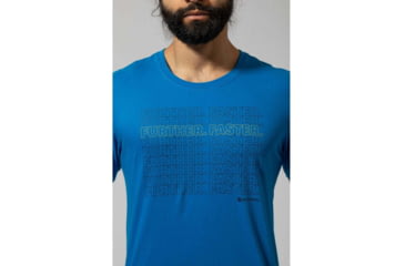 Image of Montane Further Faster T-Shirt - Mens, Electric Blue, Large, MFUFTELEN09