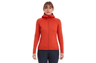 Image of Montane Fury Hoodie - Womens, Saffron Red, Large, FFRYHSAFN16
