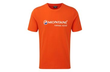 Image of Montane Logo T-Shirt - Men's, Firefly Orange, Extra Small, MLOGTFIRA07