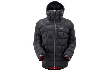 Image of Montane North Star Jacket - Men's-Black/Alpine Red-Large