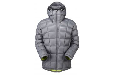 Image of Montane North Star Jacket - Men's-Steel/Vivid Green-Medium