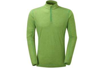 Image of Montane Primino 140g Zip Neck - Men's -Aurora Green-Large