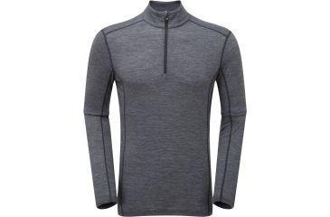 Image of Montane Primino 140g Zip Neck - Men's -Black-Large