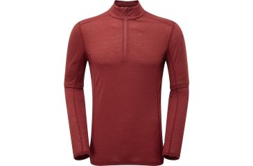 Image of Montane Primino 140g Zip Neck - Men's -Redwood-Large