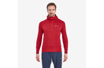 Image of Montane Protium Lite Hooded Pull On Fleece - Men's, Extra Large, Acer Red, MPRLHACRX15
