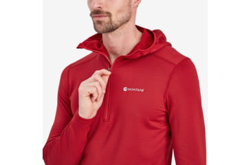 Image of Montane Protium Lite Hooded Pull On Fleece - Men's, Extra Large, Acer Red, MPRLHACRX15