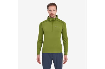 Image of Montane Protium Lite Hooded Pull On Fleece - Men's, Large, Alder Green, MPRLHALGN15