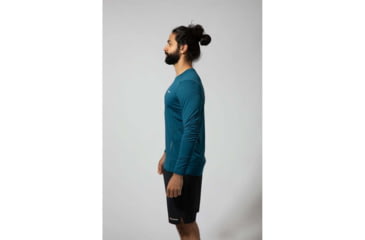 Image of Montane Sabre Long Sleeve T-Shirt - Mens, Narwhal Blue, Extra Small, MSBLSNARA09