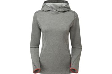 Image of Montane Sirenik Hoodie Pull-On - Women's-Cloudburst Grey/Montbreita Orange-12