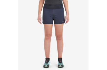 Image of Montane Slipstream Twin Skin Trail Running Shorts - Womens, Eclipse Blue, Large, FSTSSECLN15