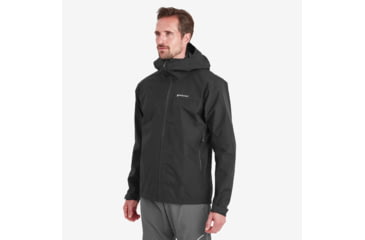 Image of Montane Spirit Waterproof Jacket - Men's, Large, Black, MSPRJBLAN14