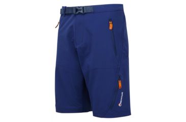 Image of Montane Terra Alpine Shorts - Men's-X-Large-Antarctic Blue/Tangerine
