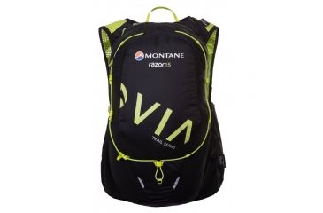 Image of Montane VIA Razor 15 Ultra Distance Trail Running Backpack, Black, S/M, PRA15BLAB5
