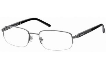 Image of Montblanc MB0336 Eyeglass Frames - Shiny Dark Ruthenium Frame Color