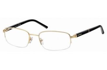 Image of Montblanc MB0336 Eyeglass Frames - Shiny Endura Gold Frame Color