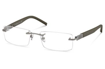 Image of Montblanc MB0382 Eyeglass Frames - Matte Light Ruthenium Frame Color