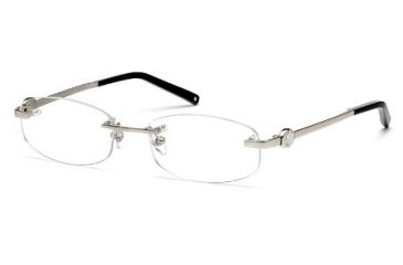 Image of Montblanc MB0394 Eyeglass Frames - Shiny Palladium Frame Color