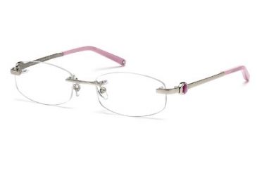 Image of Montblanc MB0394 Eyeglass Frames - Shiny Palladium Frame Color, Smoke Lens Color