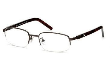 Image of Montblanc MB0399 Eyeglass Frames - Shiny Gun Metal Frame Color
