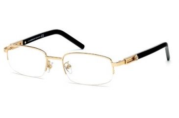 Image of Montblanc MB0399 Eyeglass Frames - Shiny Rose Gold Frame Color