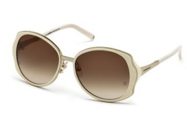 Image of Mont Blanc MB416S Sunglasses - Ivory Frame Color