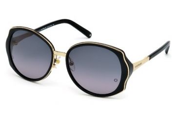 Image of Mont Blanc MB416S Sunglasses - Shiny Black Frame Color