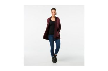 Image of Smartwool Moon Ridge Sweater Wrap-Women's, Fig, Extra Small, SW000314A13-XS