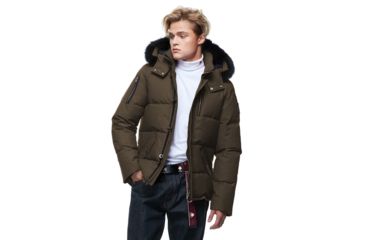 Image of Moose Knuckles 3Q Jacket - Mens, Army/Black Fox, Small, MK2228-M3Q-775-S