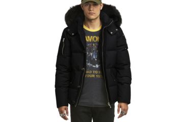 Image of Moose Knuckles 3Q Jacket - Mens-Black/Black Fur-Small, 328330