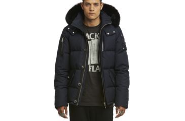Image of Moose Knuckles 3Q Jacket - Mens-Navy/Black Fur-Small, 328333