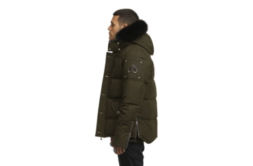 Image of Moose Knuckles 3Q Jacket - Men's-Olive/Black Fur-Medium, 426475