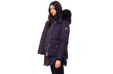 Image of Moose Knuckles 3Q Jacket Women's, Abyss / Black Fur, L, MK2229L3Q-523-L