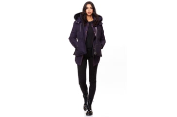 Image of Moose Knuckles 3Q Jacket Women's, Abyss / Black Fur, L, MK2229L3Q-523-L