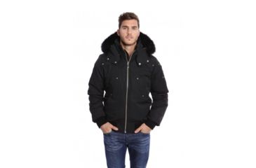 Image of Moose Knuckles Ballistic Bomber - Men's, Black/Black Fur, Medium, 241634