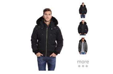 Image of Moose Knuckles Ballistic Bomber - Mens, Black With Black Fur, Black/Black, Black/Black Fur, Granite With Black, Granite/Black, Green Ash/Black Fox