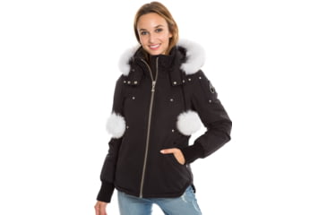 Image of Moose Knuckles Beaver Jacket - Womens-Black-Small