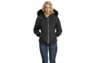 Image of Moose Knuckles Beaver Jacket - Womens-Dark Grey-Large