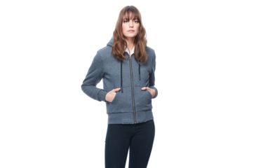 Image of Moose Knuckles Her Bunny Hoodie - Women's, Charcoal, Small, MK8601-LS -204-S
