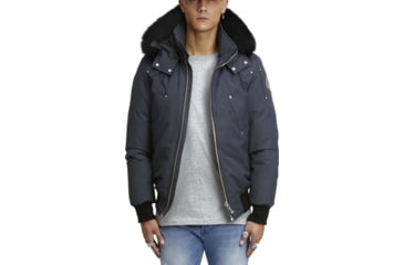 Image of Moose Knuckles Ballistic Bomber - Men's, Navy With Black, 2XL, MK2000MB-402-XXL