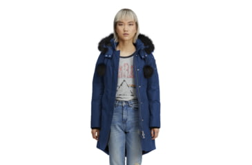 Image of Moose Knuckles Stirling Parka Lds, Jasper Blue W Blk Fur, XXL, MK2003LP-455-XXL