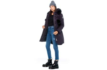 Image of Moose Knuckles Stirling Parka Womens, Abyss / Black Fur, XS, MK2003LP-523-XS
