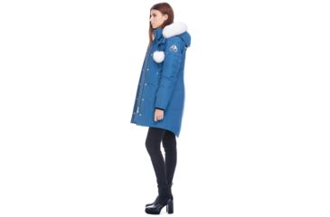Image of Moose Knuckles Stirling Parka Womens, Chambray Blue / Natural, XS, MK2003LP-529-XS