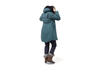 Image of Moose Knuckles Stirling Parka - Womens, Green Ash/Black Fur, Small, MK2003LP-740-S