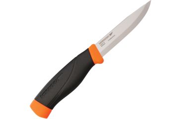 Image of Mora Companion Heavy Duty Orange Fixed Blade Knife, 9in, 4in, Carbon Steel FT01603