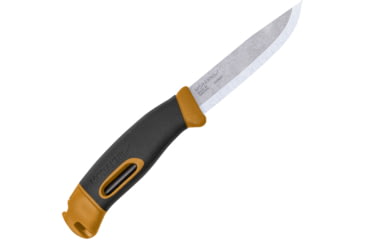 Image of Morakniv Companion Spark Yellow Knife, 4" satin finish stainless blade, Yellow polypropylene handle, M-13573